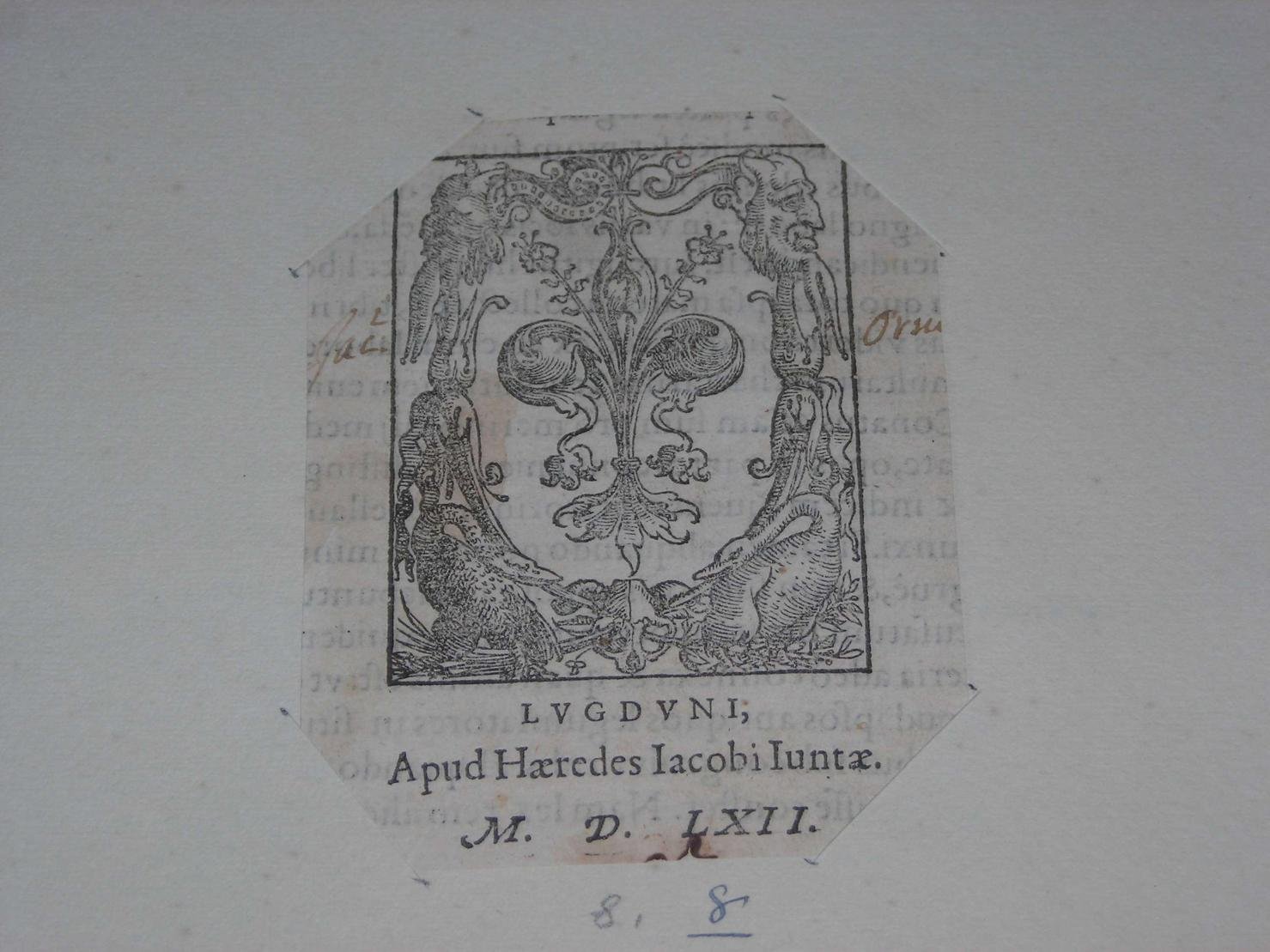 frontespizio (stampa) - ambito europeo (sec. XVI)