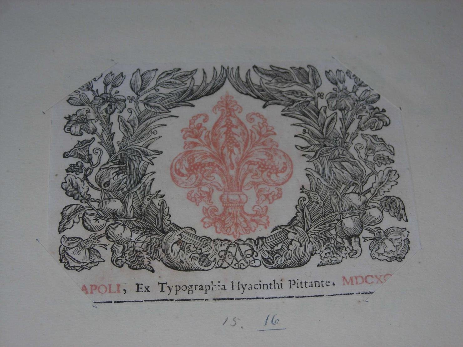 frontespizio (stampa) - ambito europeo (sec. XVII)