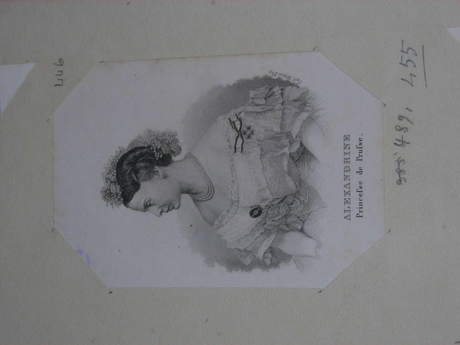 ritratto di donna (stampa) di Mayer Carl (sec. XIX)