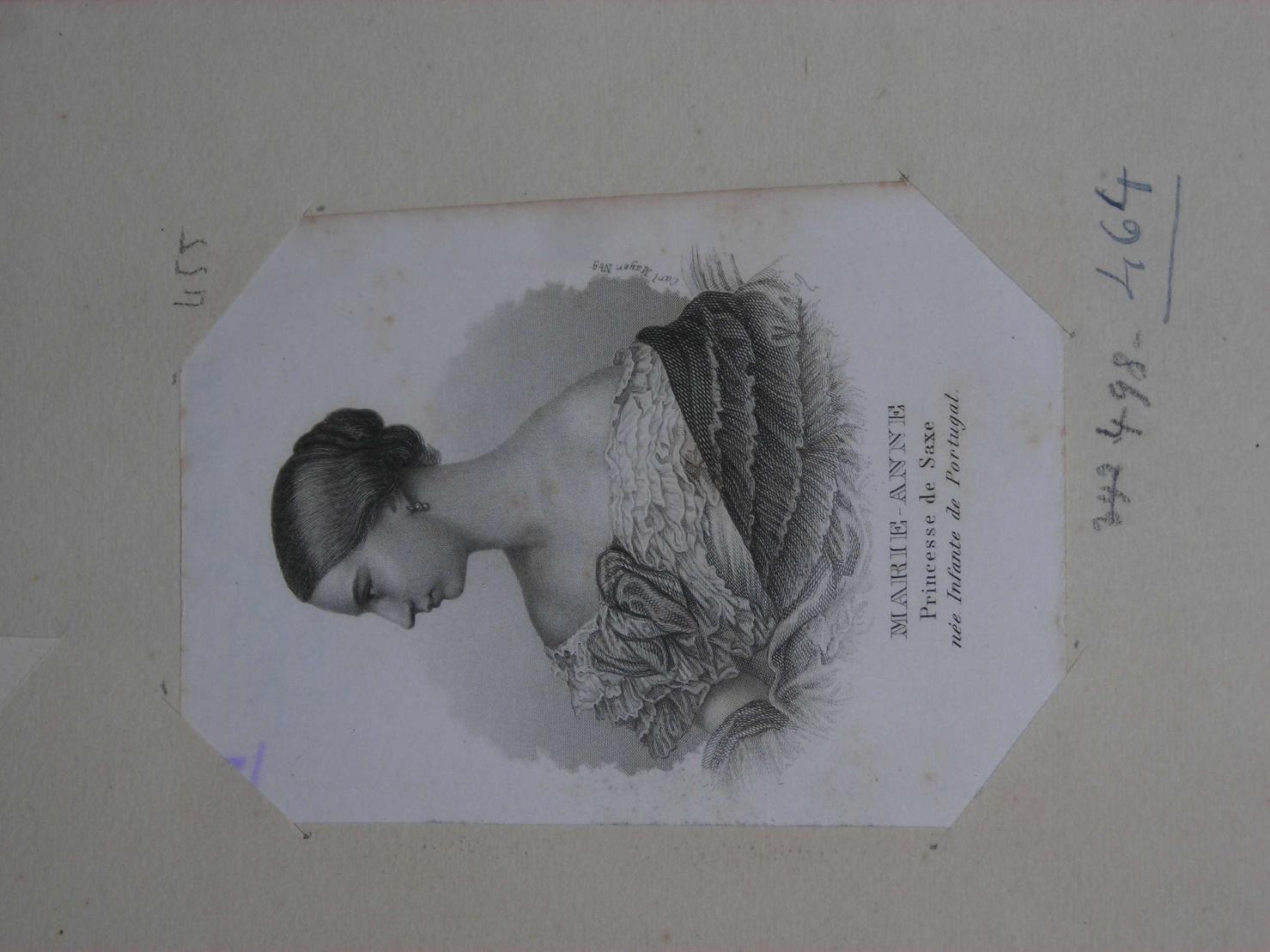 ritratto di donna (stampa) di Mayer Carl (sec. XIX)