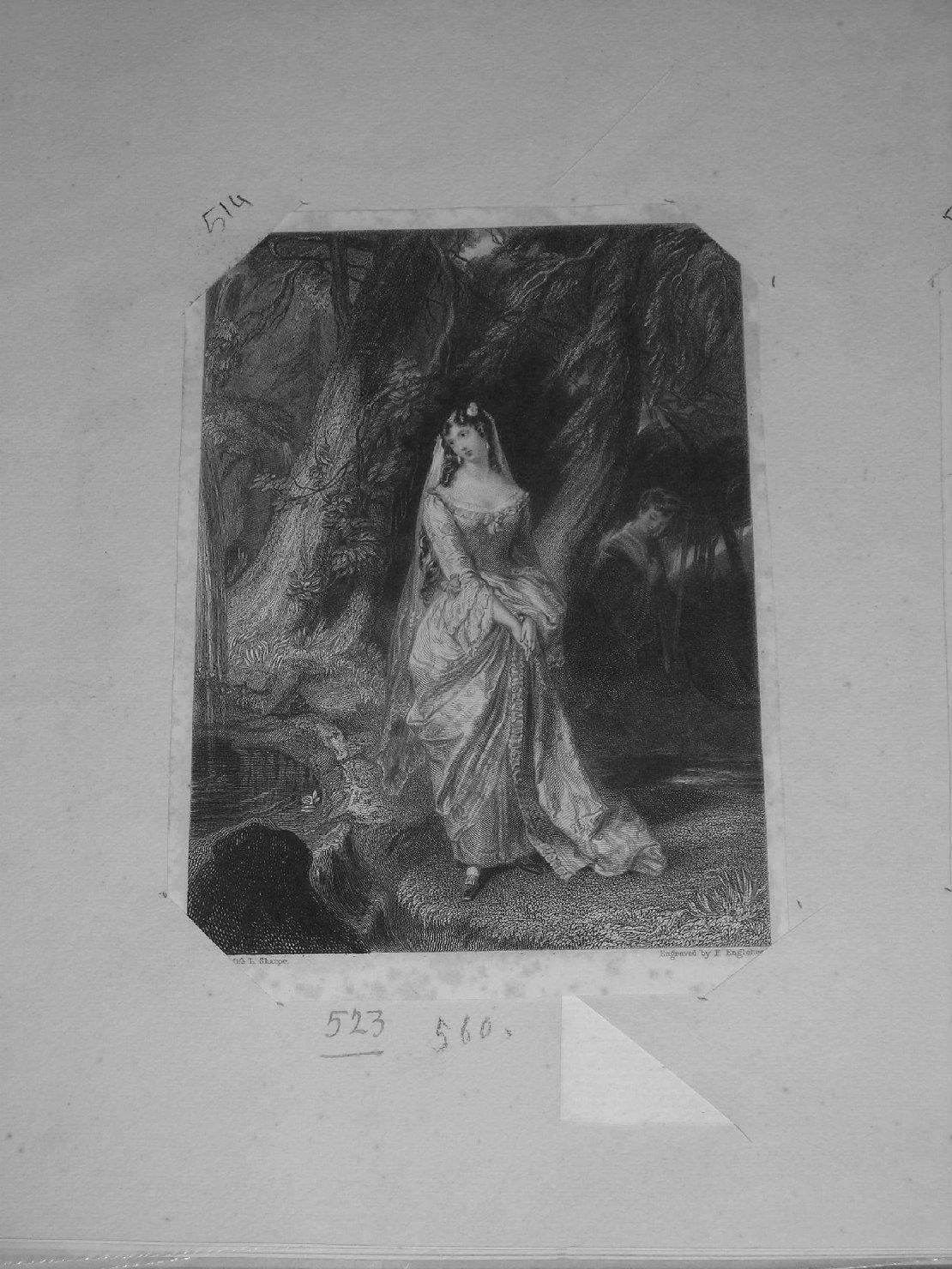 ritratto di donna (stampa) di Sharpe Louisa, Engleheart Francis (sec. XIX)