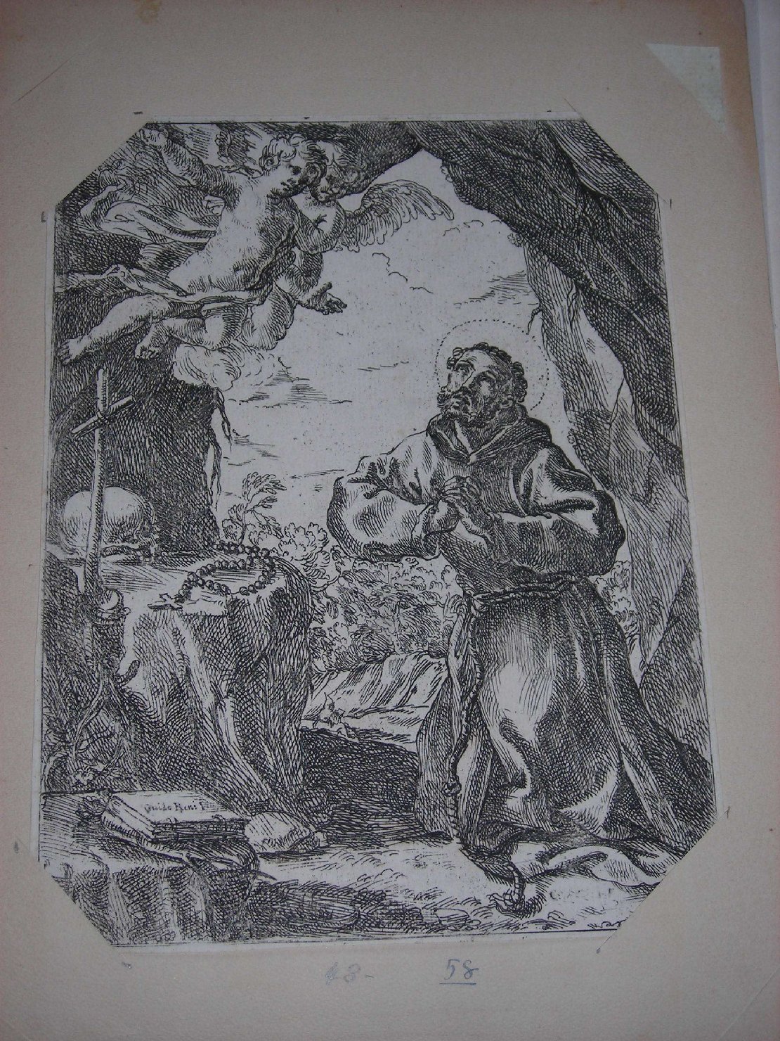 San Francesco (stampa) di Canuto F, Reni Guido (sec. XIX)