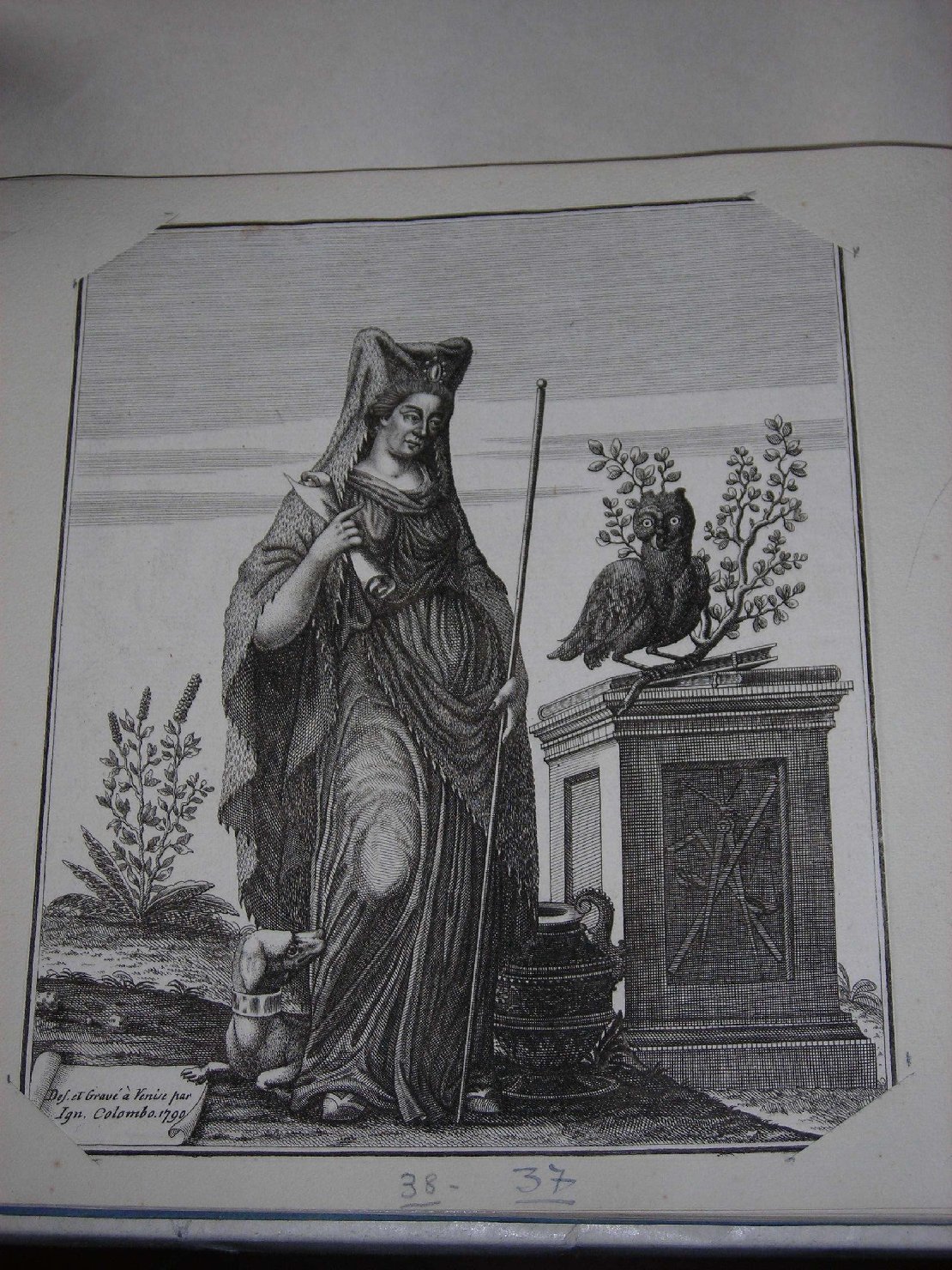 divinità (stampa) di Colombo Ignazio (sec. XVIII)