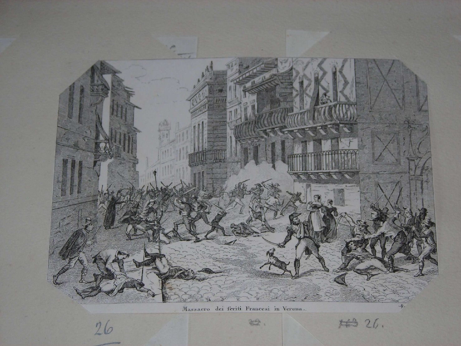 scena di battaglia (stampa) di Martinet Achille, Reville (sec. XIX)