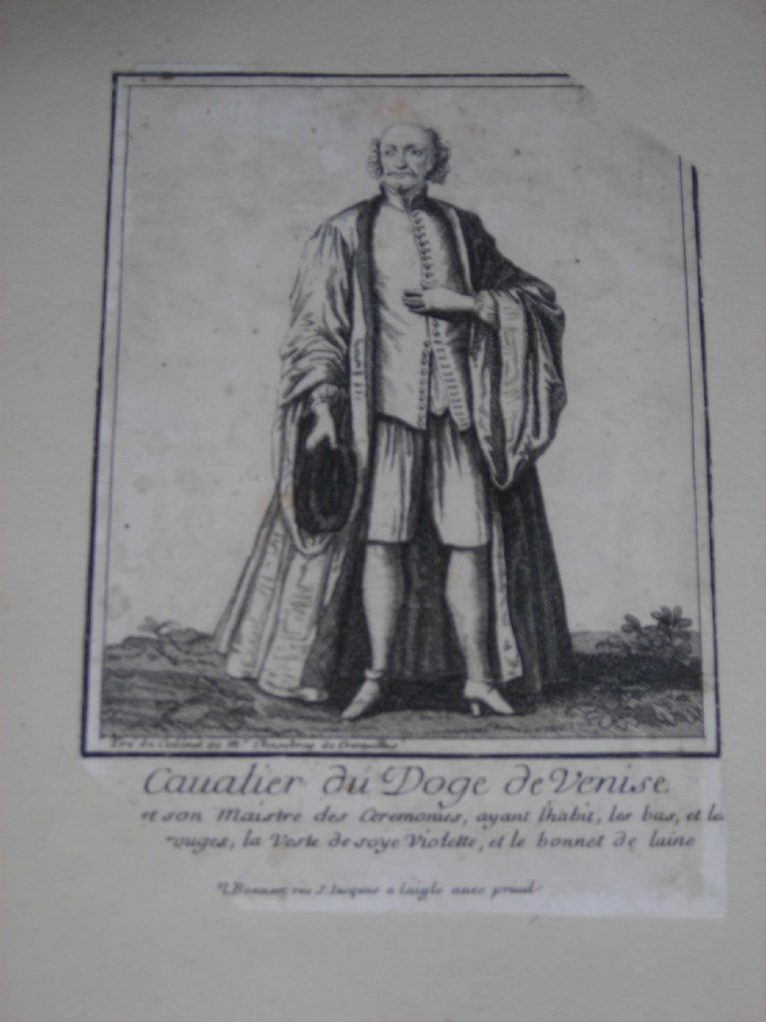 ritratto d'uomo (stampa) di Bonnart Nicolas, Chassebras de Cramailles (inizio sec. XVIII)