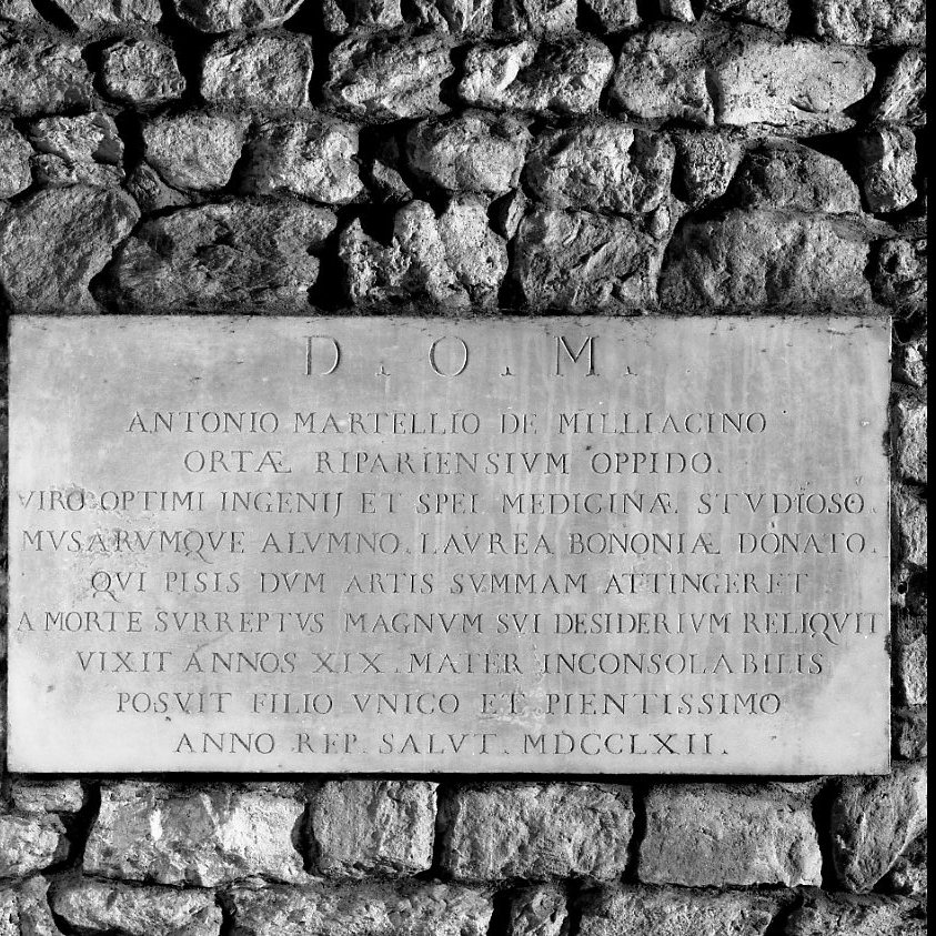 lapide tombale - bottega toscana (sec. XVIII)