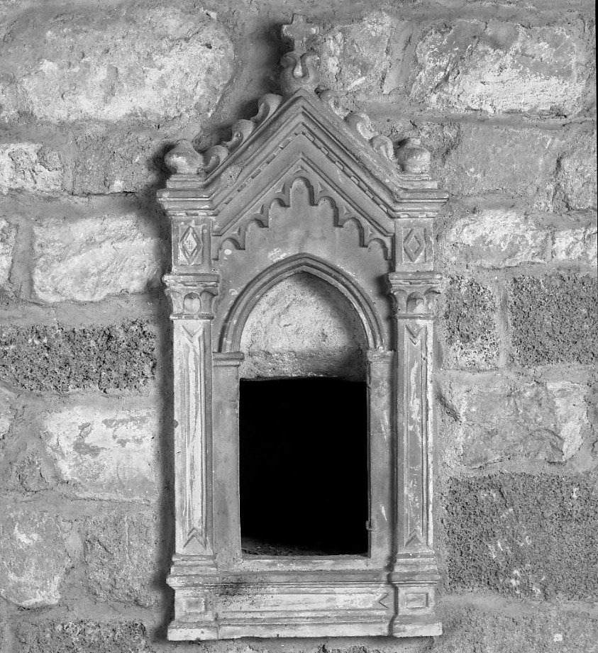 tabernacolo murale - ambito toscano (seconda metà sec. XIV)