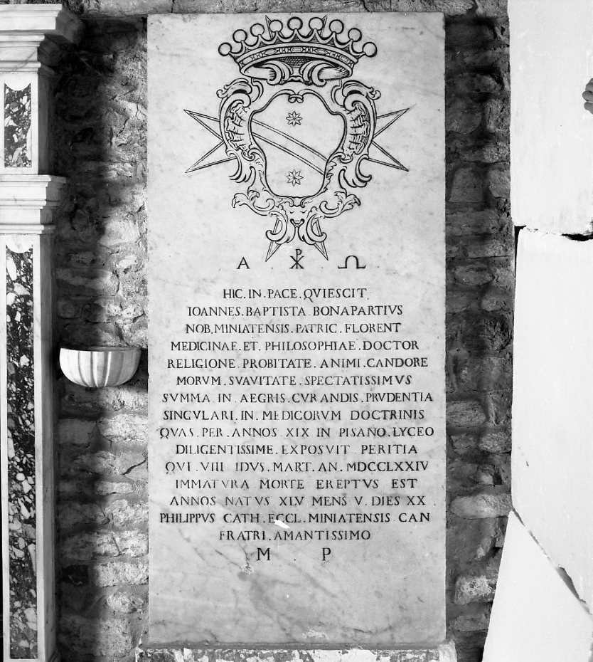 lapide tombale - bottega toscana (sec. XVIII)