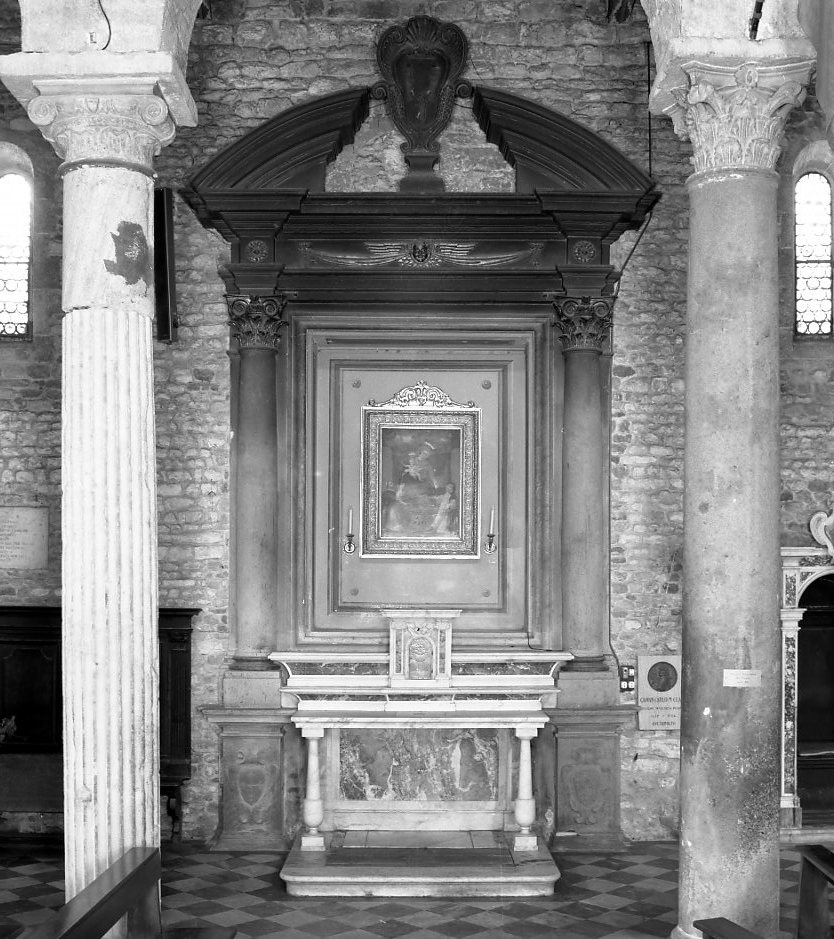 cherubino con drappo (altare - a blocco) - ambito toscano (sec. XVII)