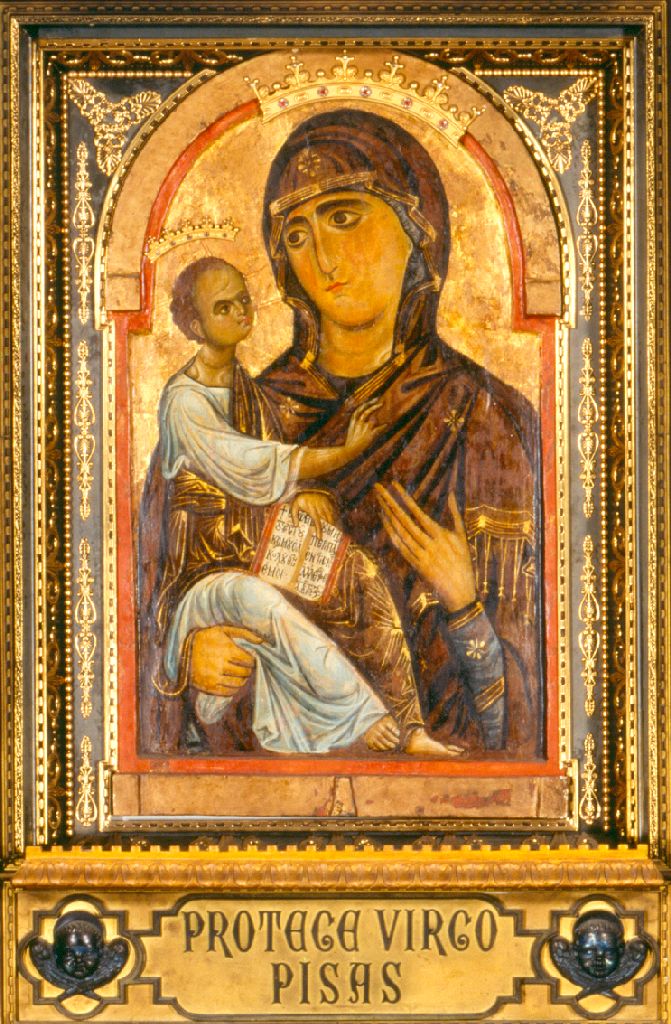 Madonna di sotto gli Organi/ Madonna dei Sette veli/ Madonna incognita, Madonna con Bambino (dipinto) di Berlinghiero Berlinghieri (sec. XIII)