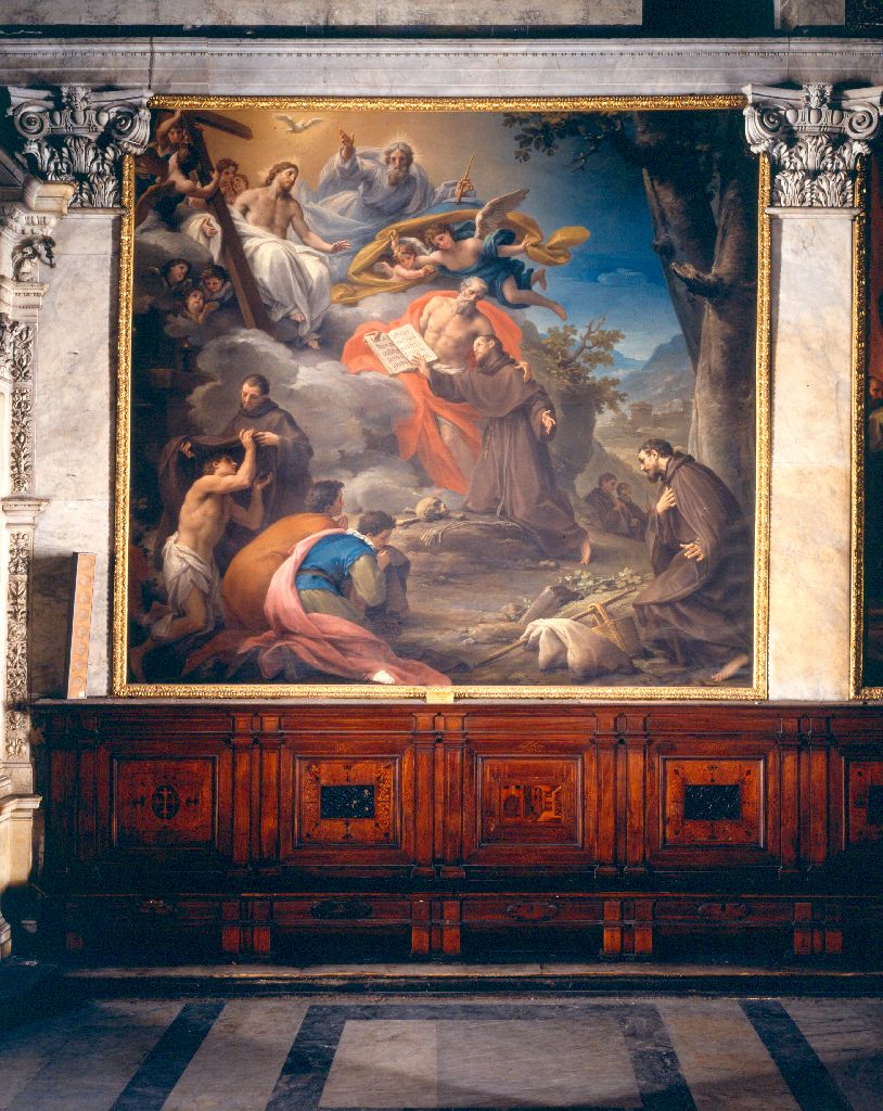 Il Beato Pietro Gambacorta istituisce il suo ordine (dipinto) di Mancini Francesco (sec. XVIII)