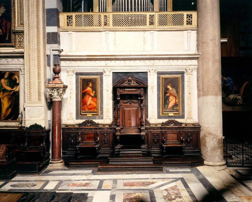 cattedra pontificale di Giolli Agostino (secc. XVI/ XVII)