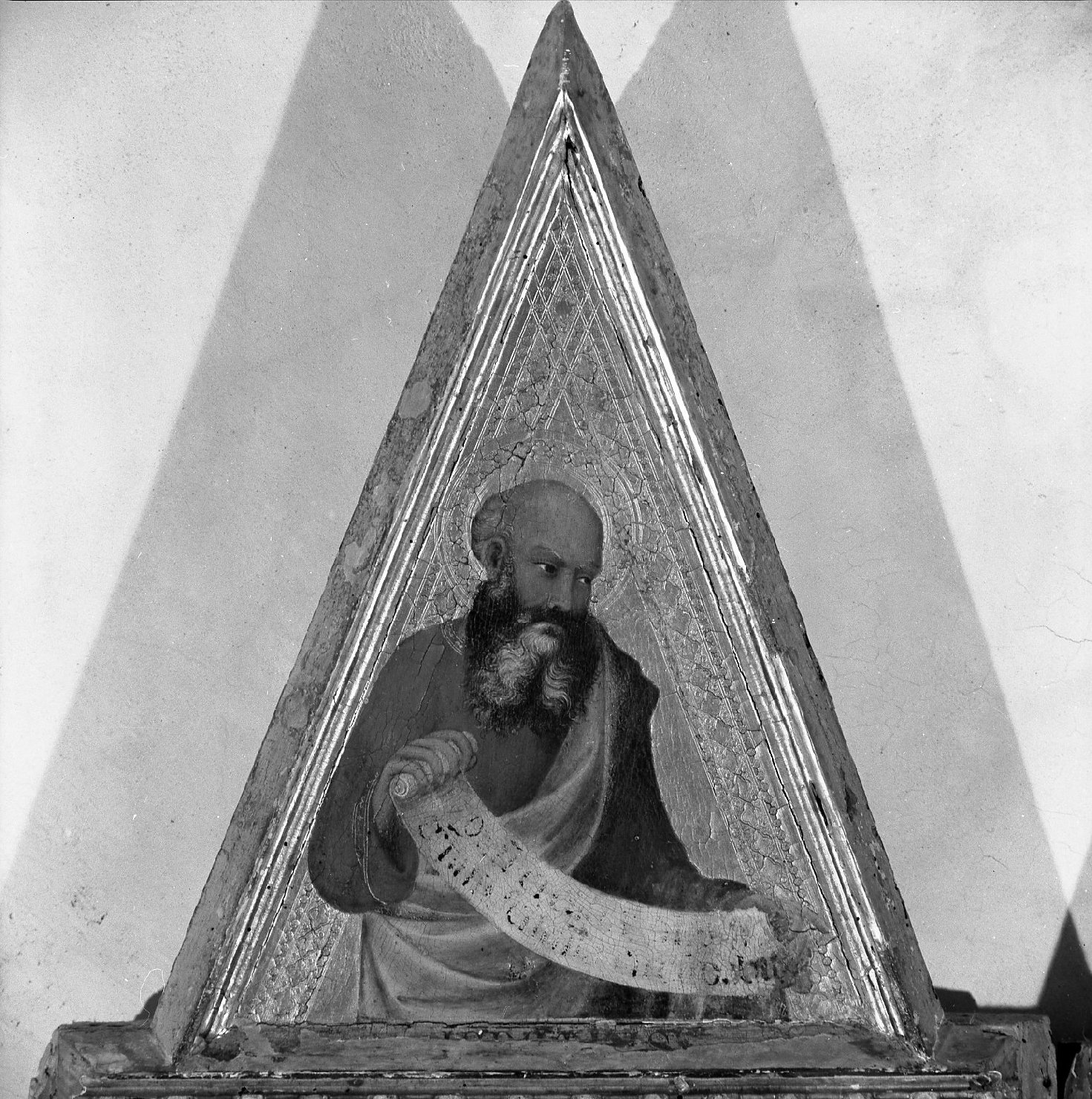 Madonna con Bambino, Arcangeli Gabriele e Michele, Cristo Benedicente (scomparto di polittico) di Martini Simone (sec. XIV)