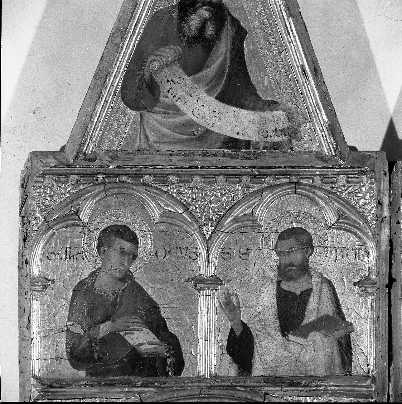Madonna con bambino e Santi (polittico) di Martini Simone (sec. XIV)