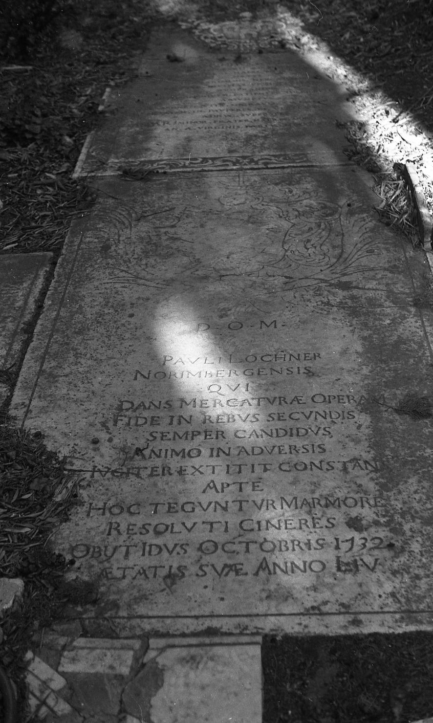lastra tombale - bottega toscana (sec. XVIII)