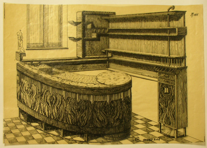 Angolo-bar, Angolo-bar (disegno, serie) - ambito pisano (sec. XX)