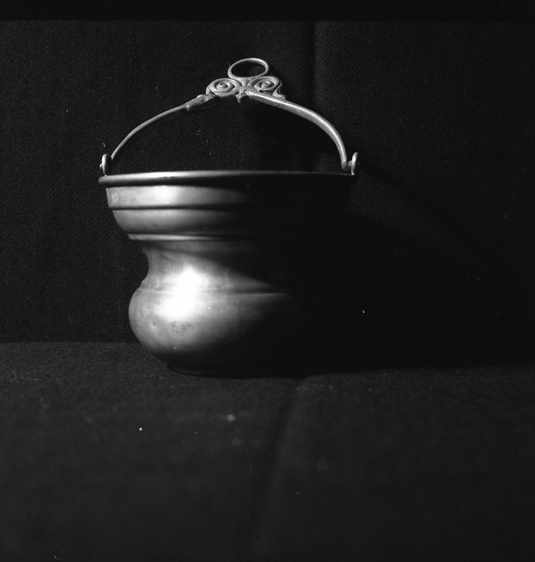 secchiello per l'acqua benedetta - bottega italiana (sec. XIX)