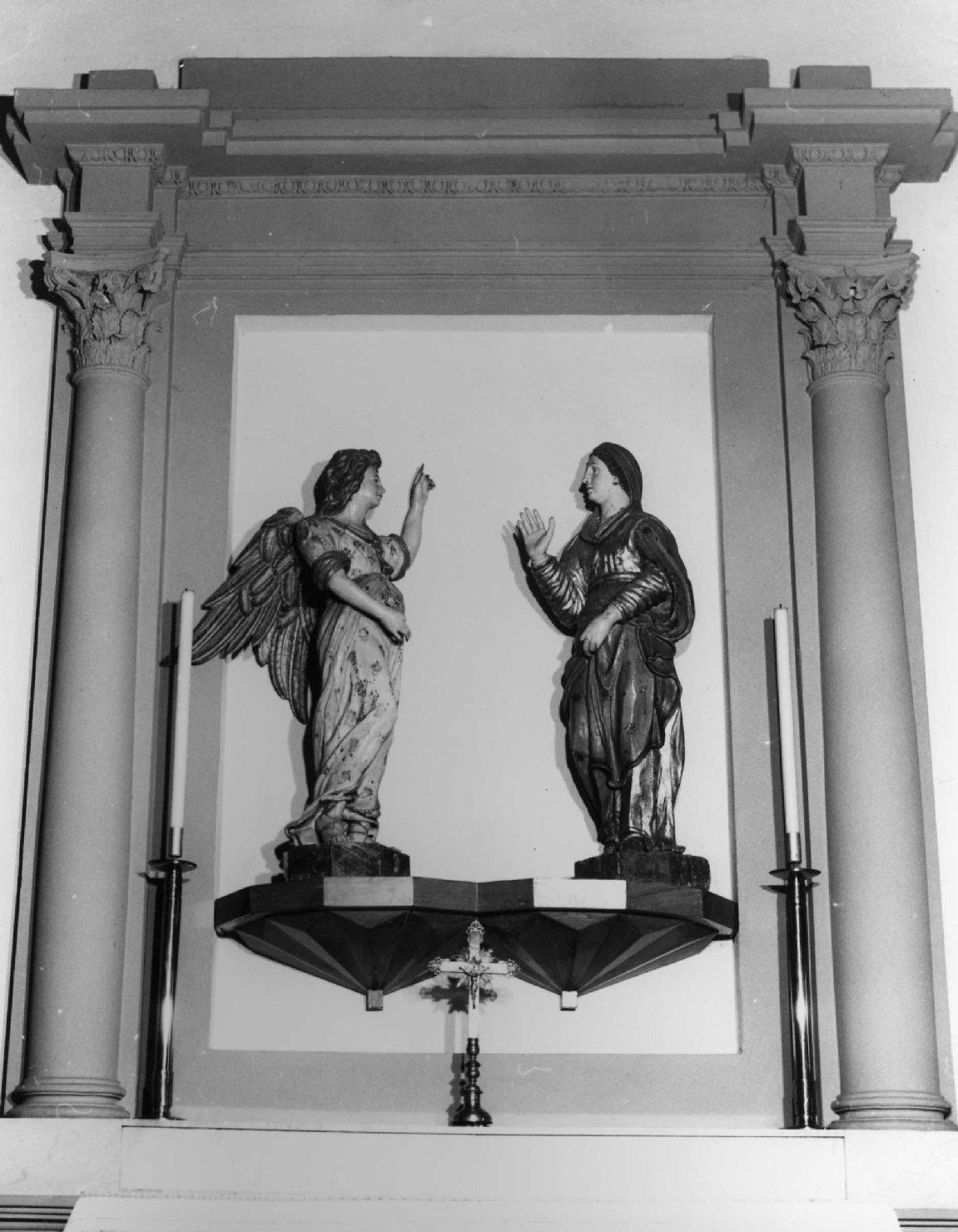 Madonna e angelo, Madonna (statua, coppia) - artigianato toscano (sec. XVIII)