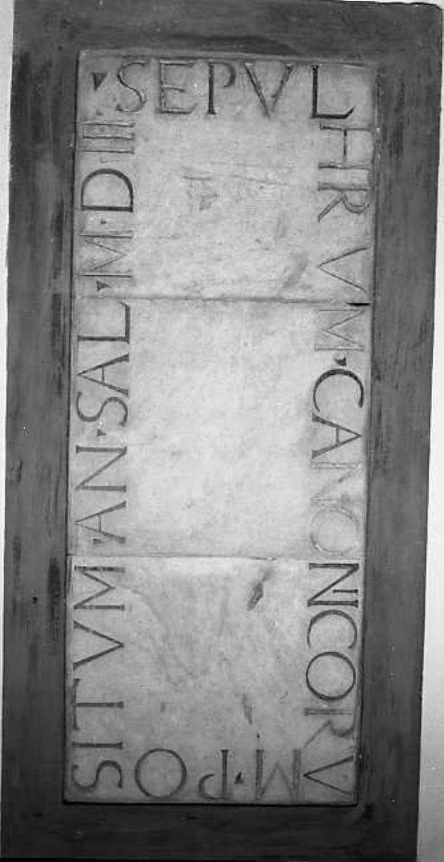 lapide tombale - bottega italiana (sec. XVI)