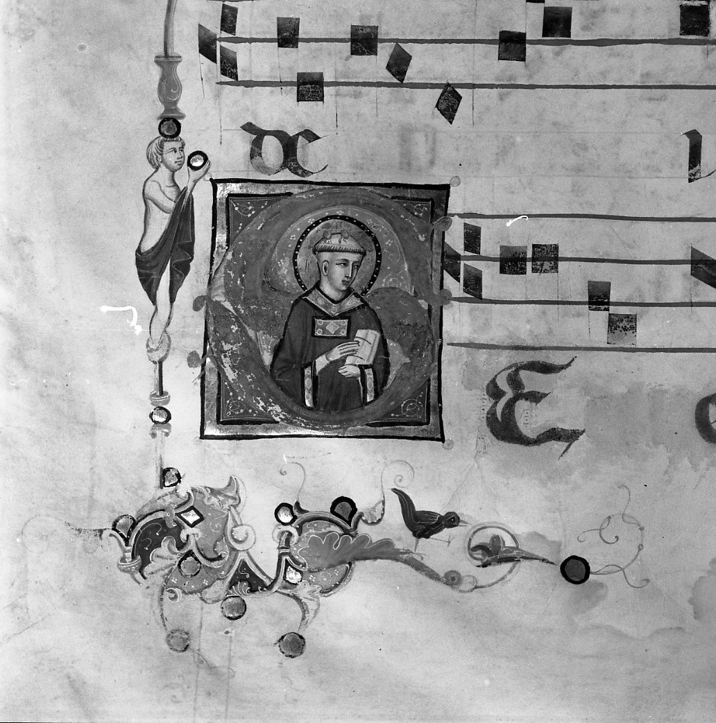 Santo Stefano (miniatura, elemento d'insieme) - manifattura toscana (prima metà sec. XIV)