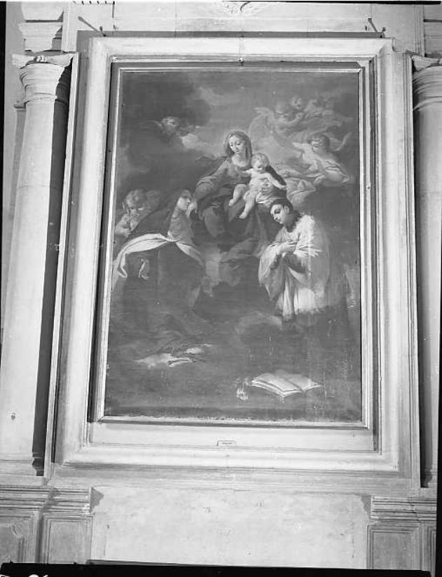 Madonna con Bambino e Santi, Madonna con Bambino e Santi (dipinto) di Meucci Vincenzo (sec. XVIII)