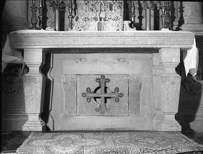 mensa d'altare - ambito toscano (sec. XVIII)