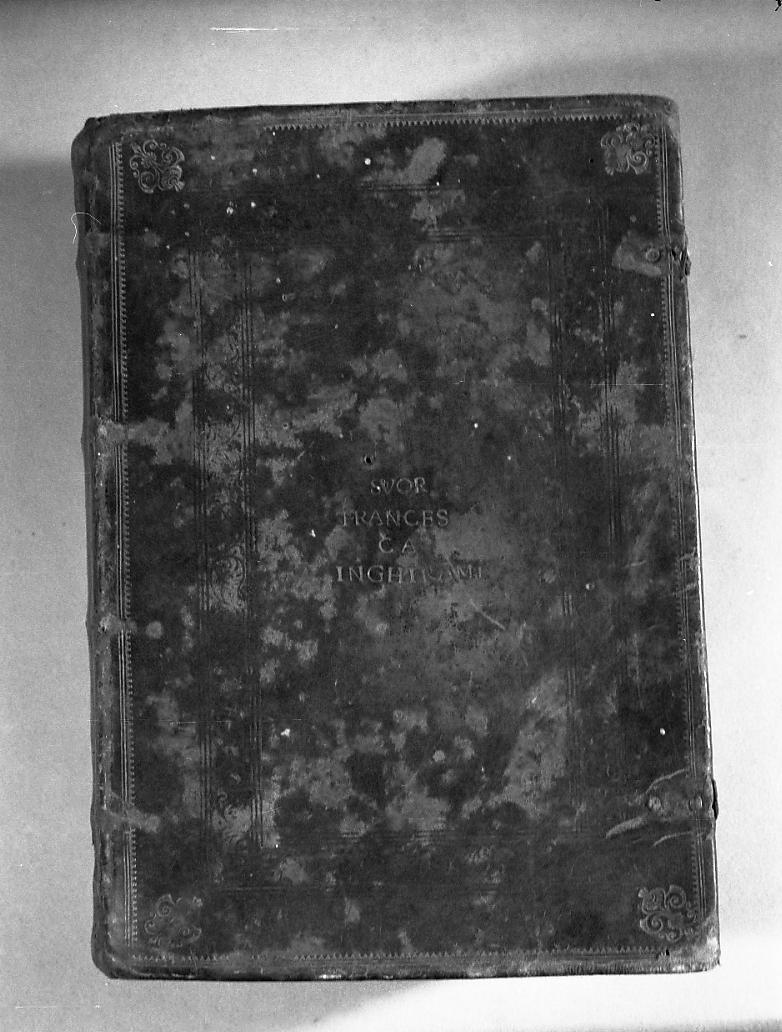 coperta di libro - ambito italiano (sec. XVII)