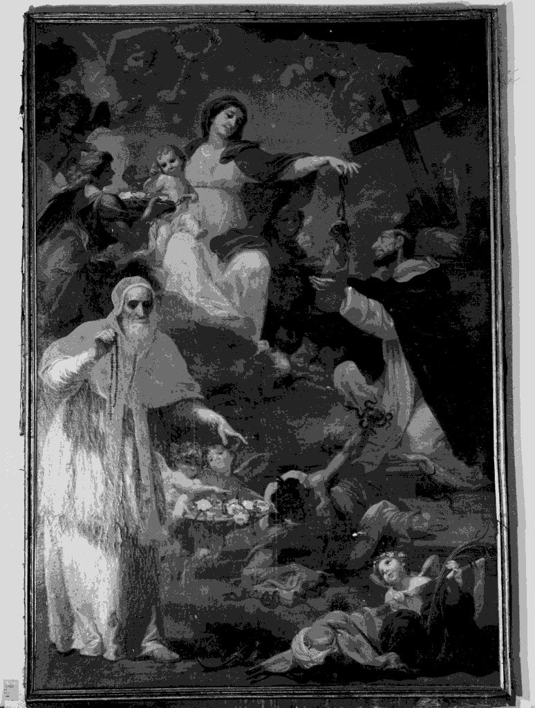 Madonna del Rosario con Pio V, Madonna del Rosario (dipinto) di Maestro di San Torpè (seconda metà sec. XVIII)