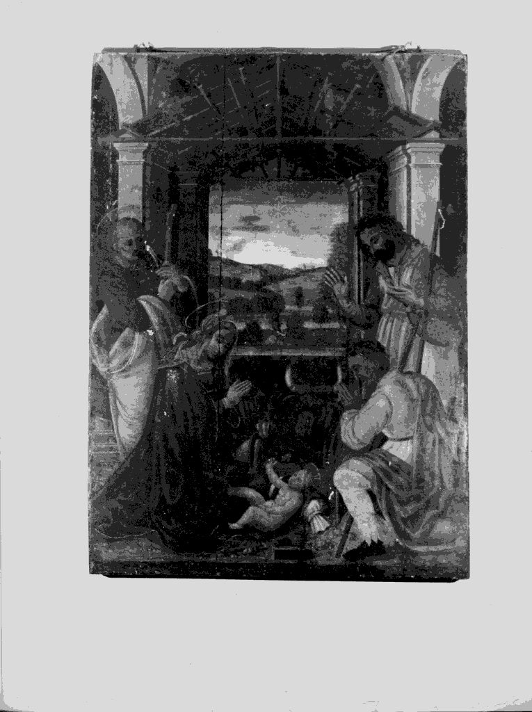 La Natività, natività di Gesù (dipinto) - ambito umbro-senese (fine sec. XV)