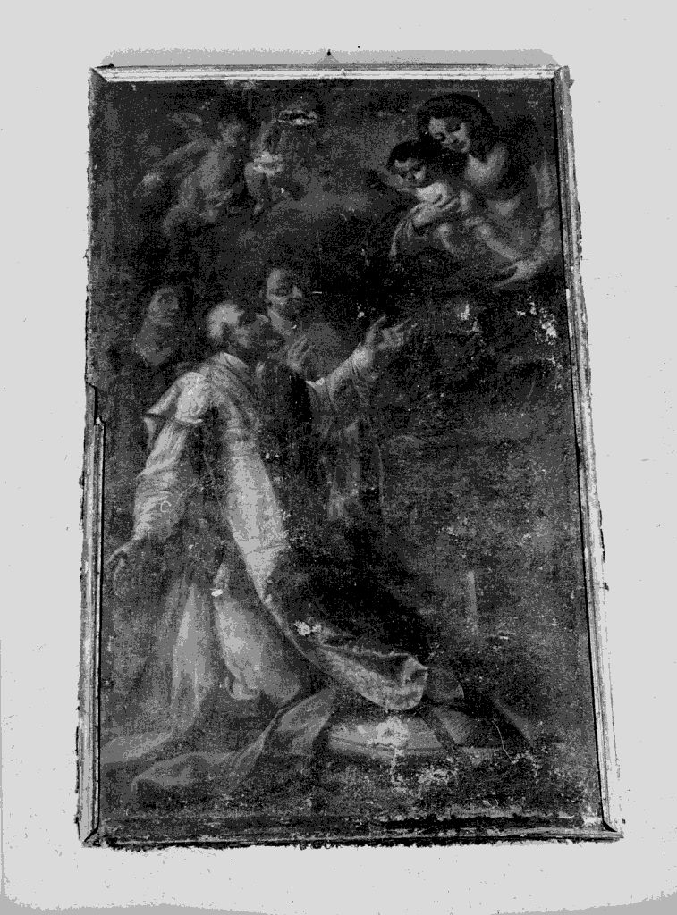 Apparizione della Vergine a S. Giovanni Nepomuceno, apparizione della Madonna (dipinto) di Checchi Giovanni (inizio sec. XVIII)