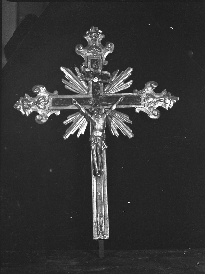 croce processionale - bottega italiana (sec. XVIII)