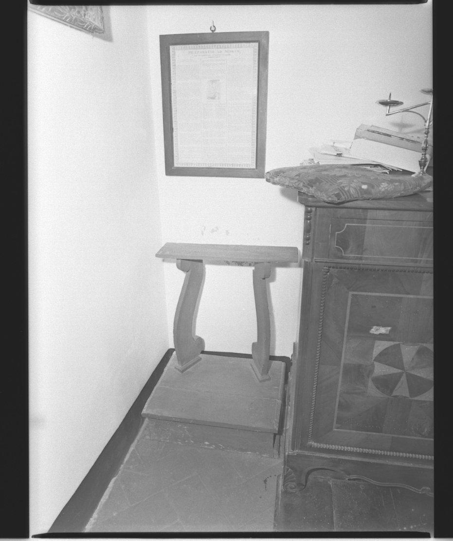 inginocchiatoio - ambito toscano (sec. XIX)