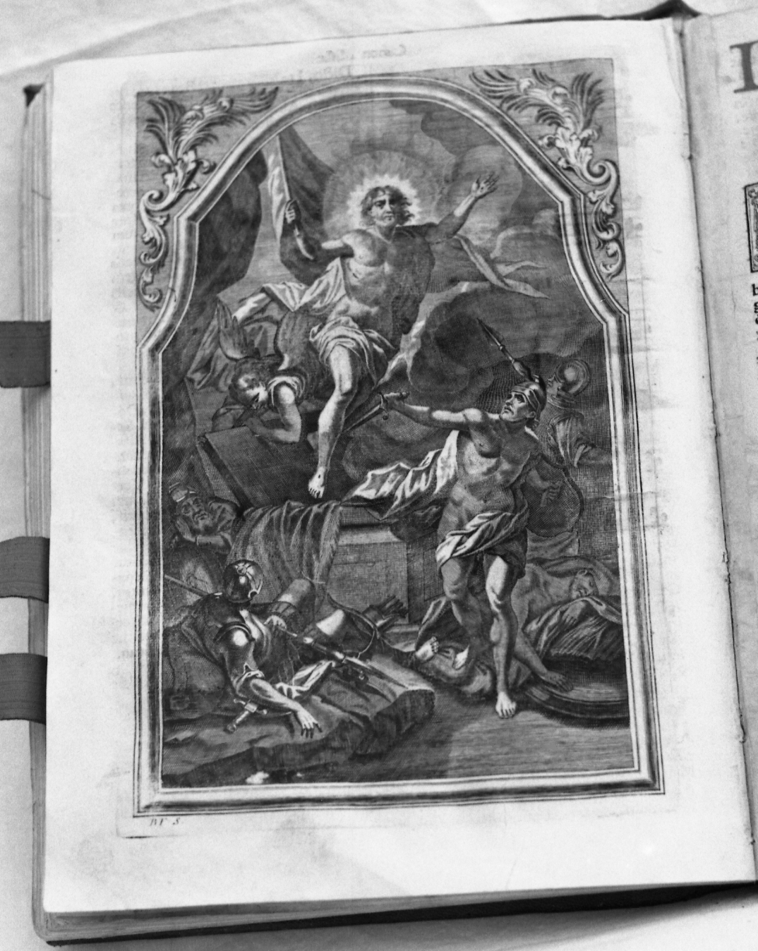 resurrezione di Cristo (stampa) di Falconi B (metà sec. XVIII)