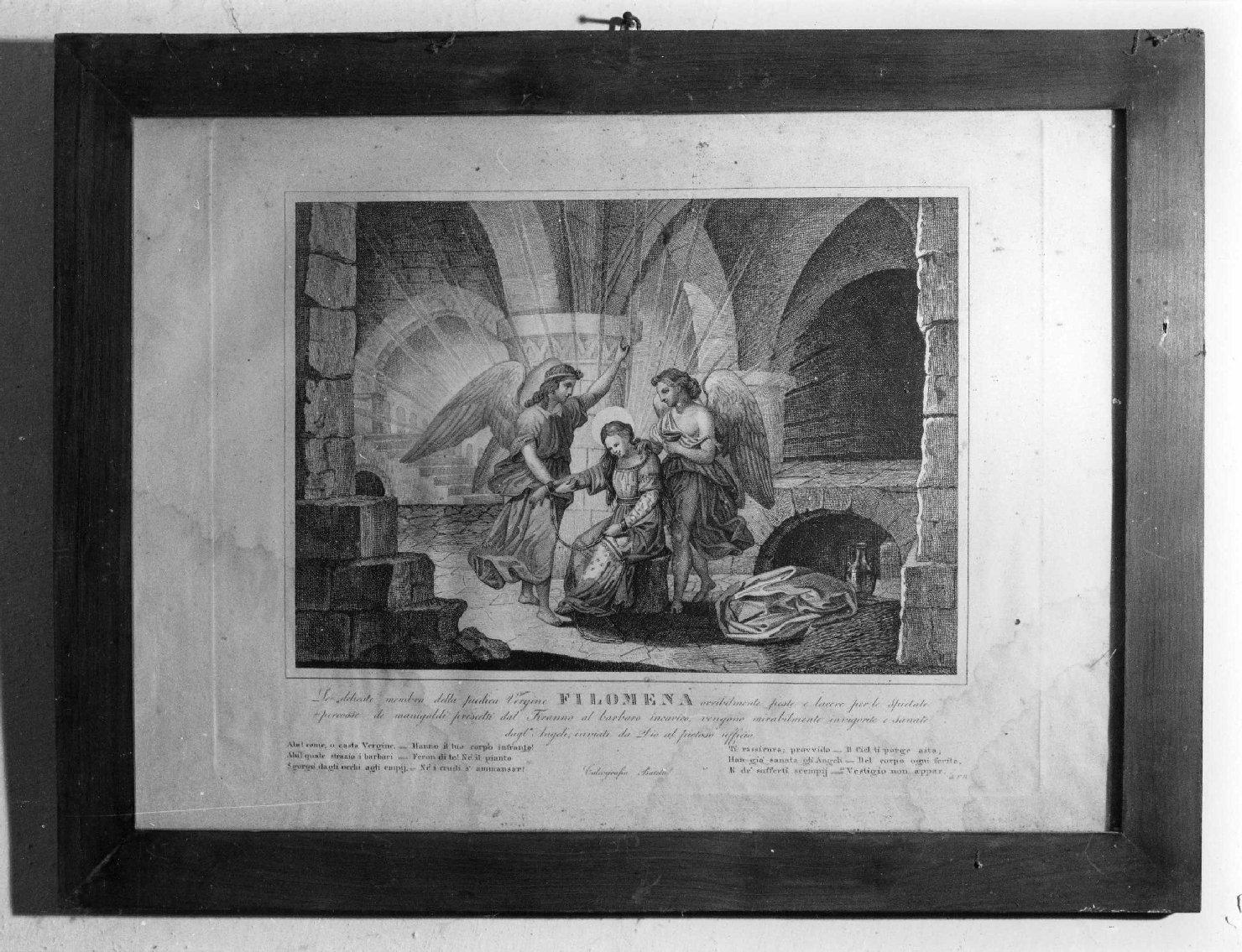 Santa Filomena (stampa) - ambito toscano (sec. XIX)