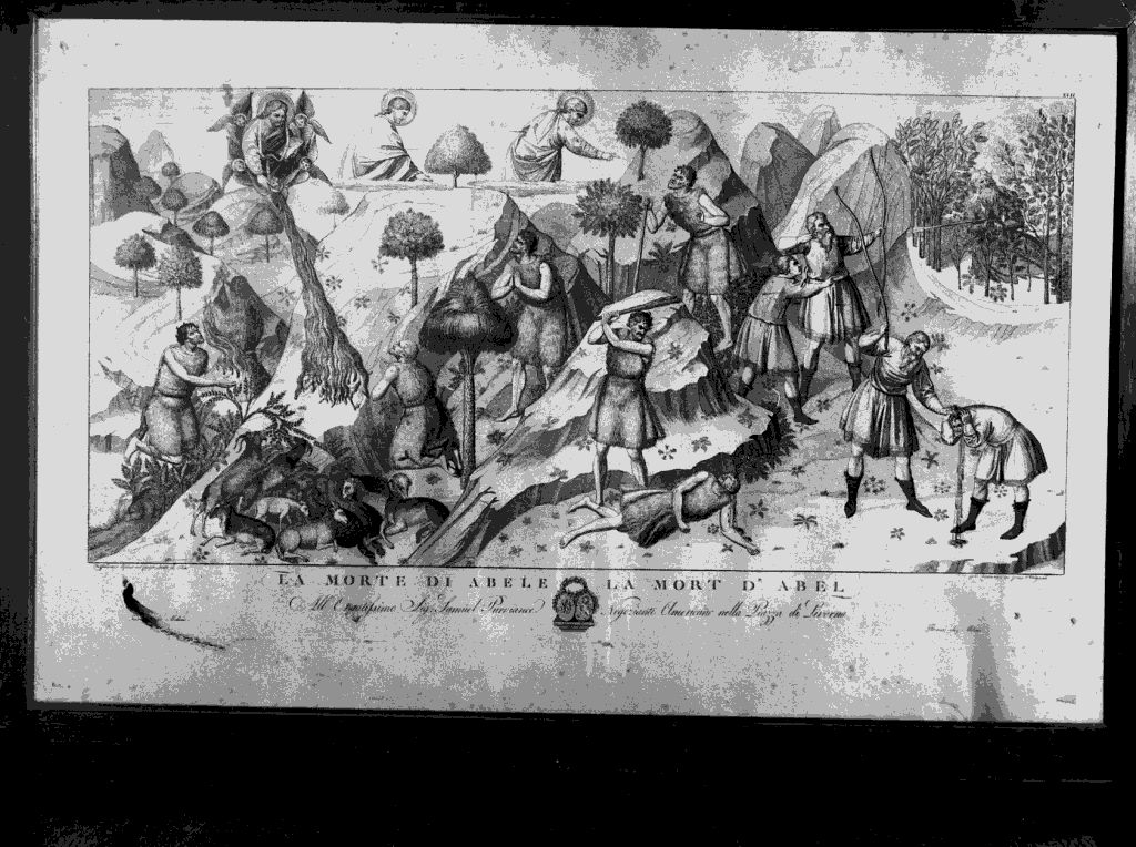 La morte di Abele, Abele (stampa) di Piero di Puccio da Orvieto, Lasinio Carlo (sec. XIX)