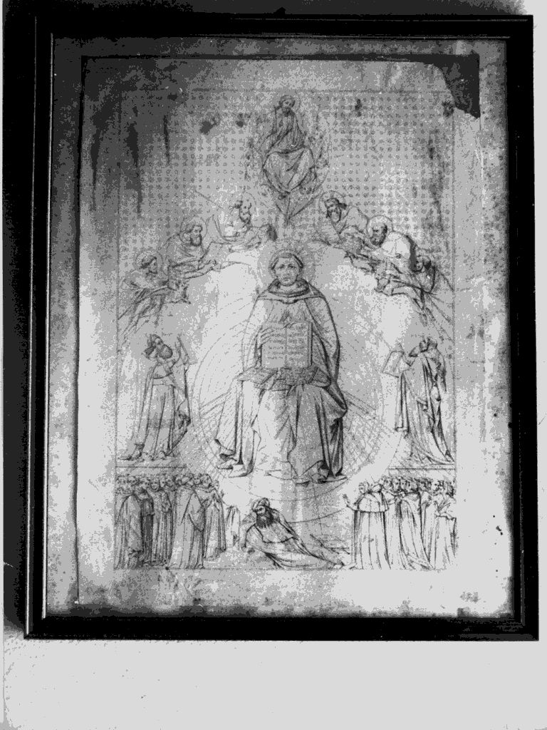 Trionfo di S. Tommaso, trionfo di San Tommaso d'Aquino (stampa) di Traini Francesco, Rossi Giuseppe (inizio sec. XIX)
