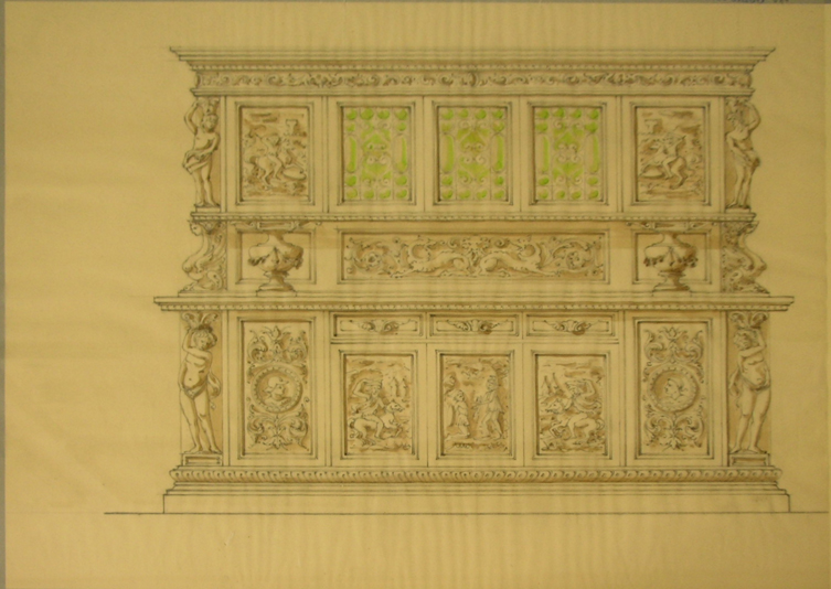 Credenza (disegno) - ambito pisano (secondo quarto sec. XX)