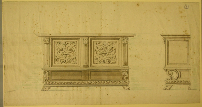 Credenza (disegno) - ambito pisano (prima metà sec. XX)