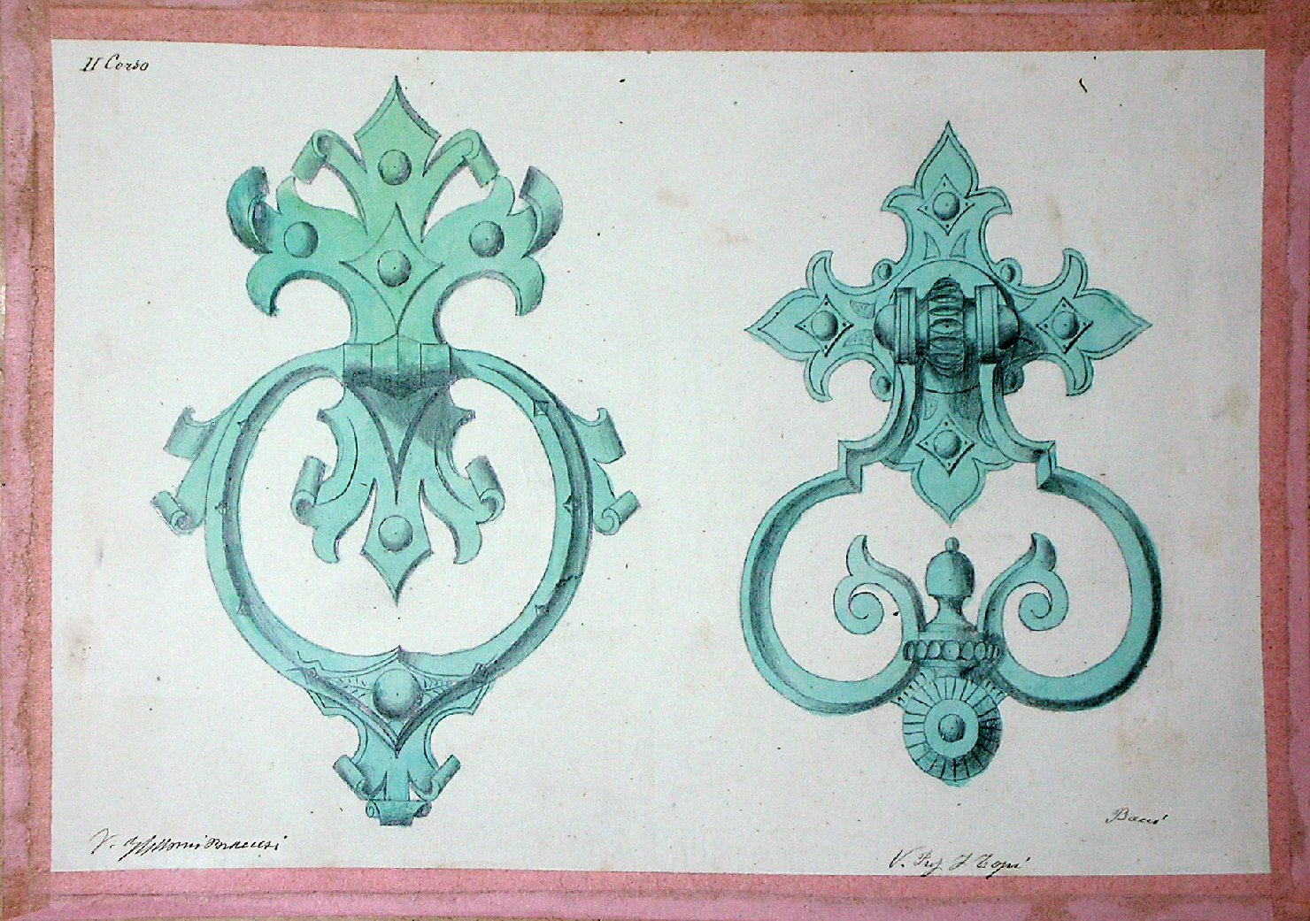 Battiporta (disegno) - ambito pisano (secc. XIX/ XX)