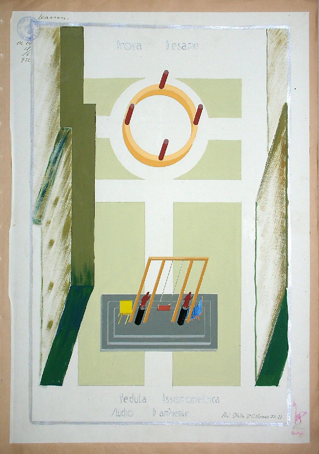 Progetto di esterni (disegno, serie) - ambito pisano (sec. XX)