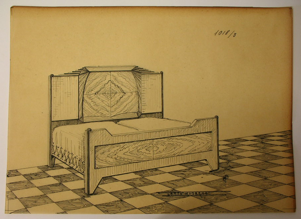 Letto Moderno, Letto (disegno, serie) - ambito pisano (secondo quarto sec. XX)