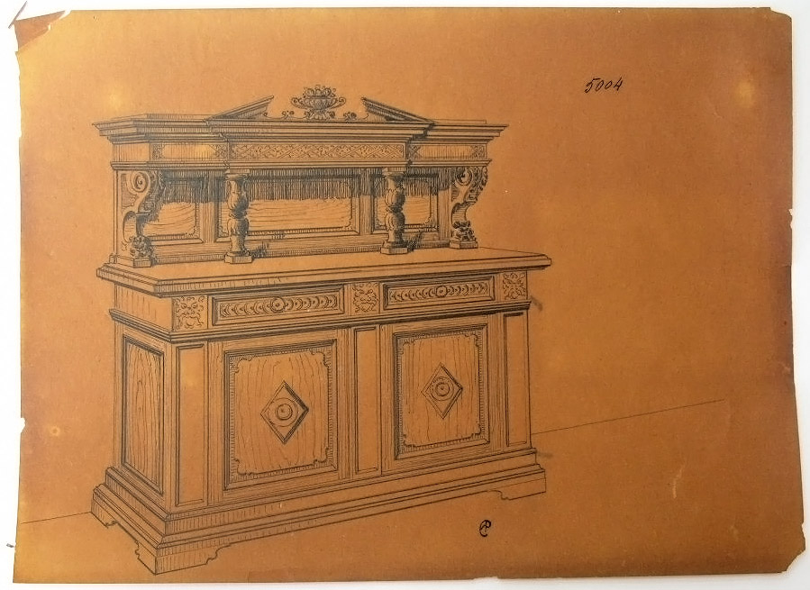 Buffet (disegno) - ambito pisano (secondo quarto sec. XX)