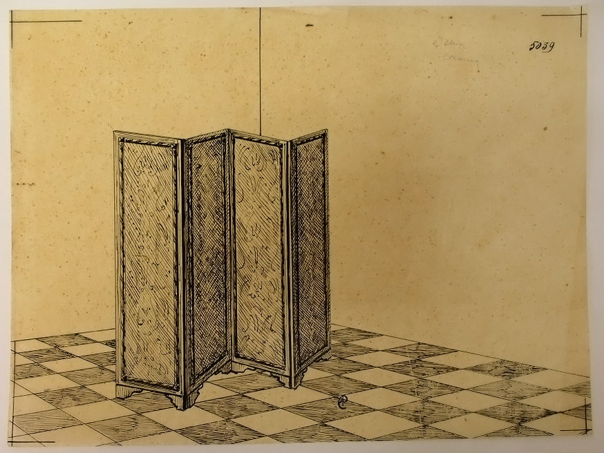 Paravento (disegno) - ambito pisano (secondo quarto sec. XX)