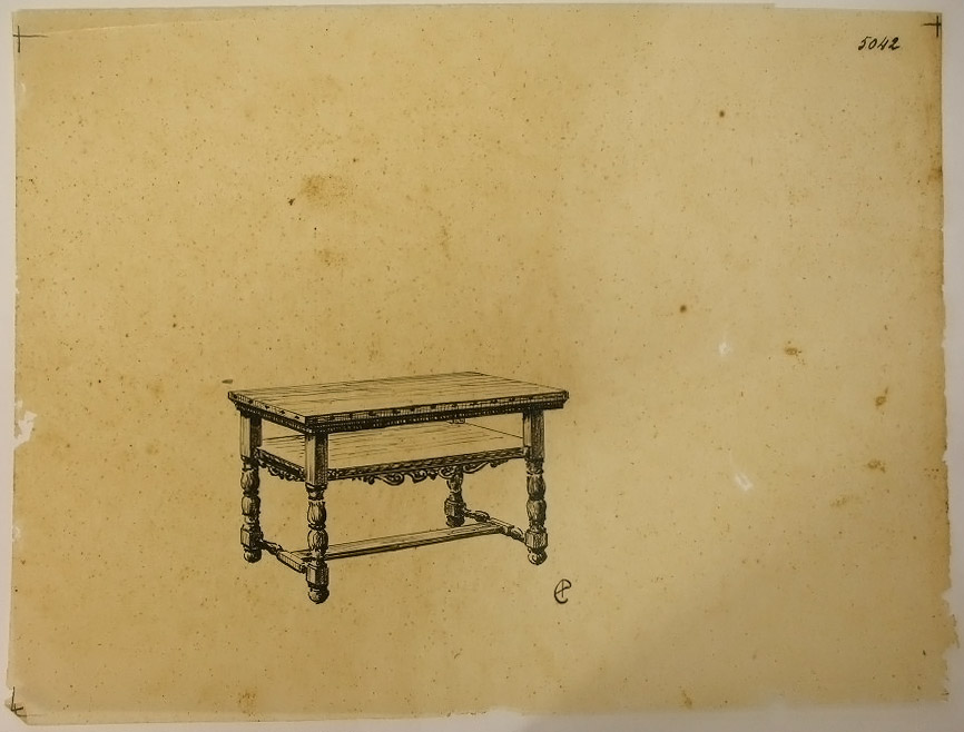 Tavolo (disegno) - ambito pisano (secondo quarto sec. XX)