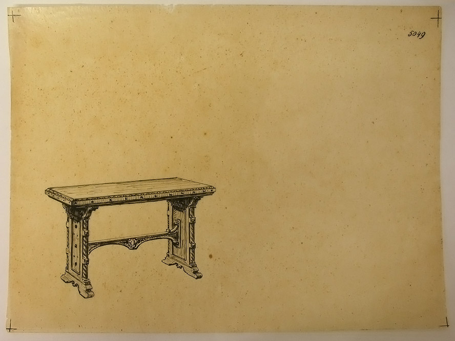 Tavolo (disegno) - ambito pisano (secondo quarto sec. XX)