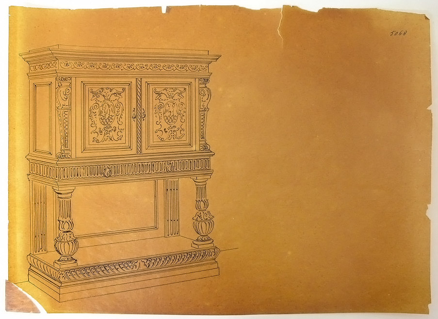 Credenza (disegno) - ambito pisano (secondo quarto sec. XX)