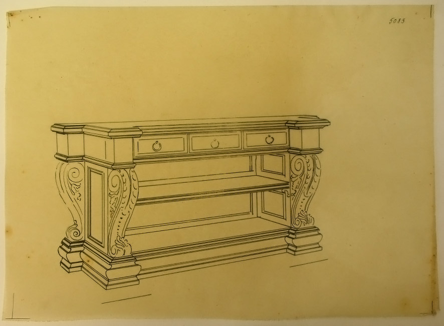 Consolle (disegno) - ambito pisano (secondo quarto sec. XX)