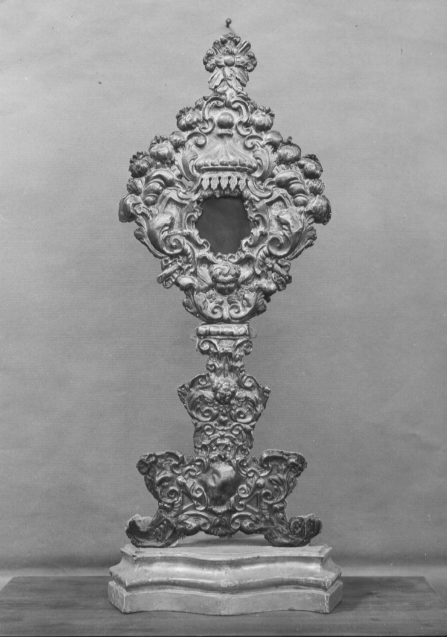 reliquiario - a ostensorio, opera isolata - bottega Italia centrale (prima metà sec. XVIII)