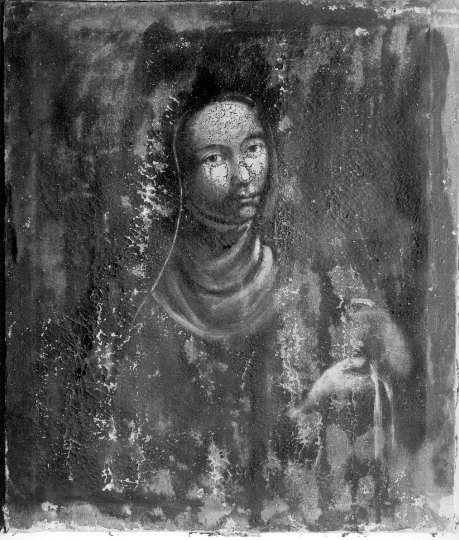 Santa (dipinto, opera isolata) - ambito umbro-laziale (sec. XVIII)