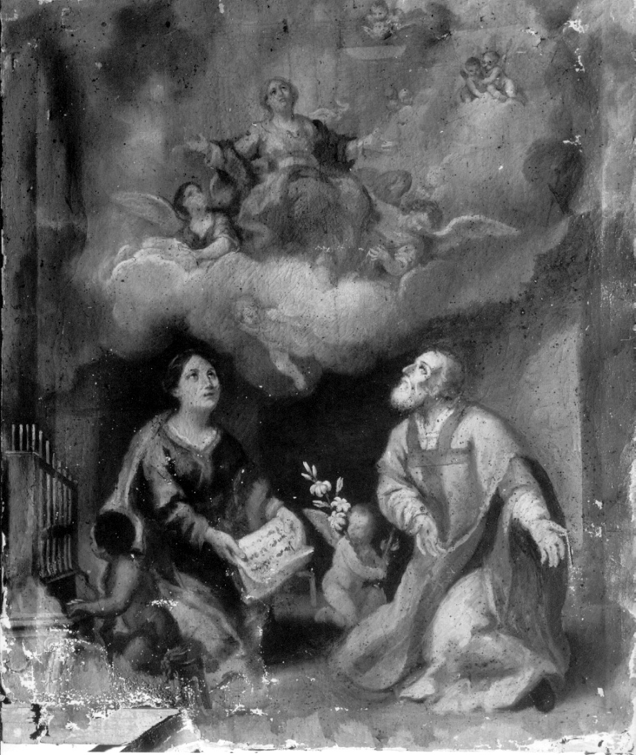 apparizione dell'Assunta (dipinto, opera isolata) - ambito umbro-laziale (prima metà sec. XVIII)